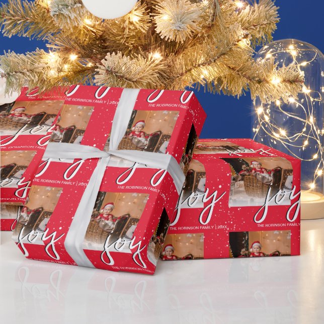 Papel De Presente Alegria Mínima Moderna | Férias de Natal (Feriados)