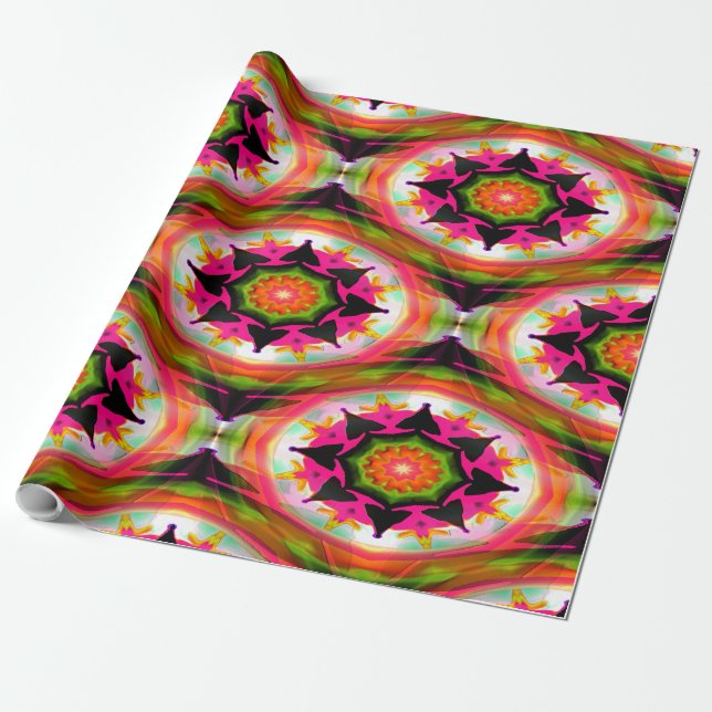 Papel De Presente Alegrias da Primavera!.... (Desenrolado)