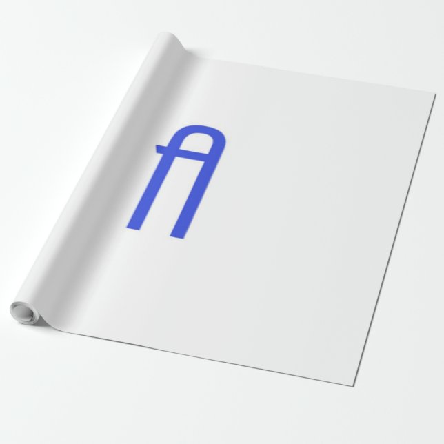 Papel De Presente alfabética A (Desenrolado)