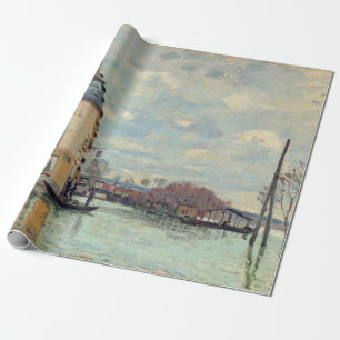 Papel De Presente Alfred Sisley - Inundação em Port-Marly 1872