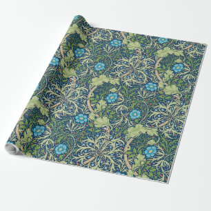 Papel De Presente Algas marinhas, William Morris