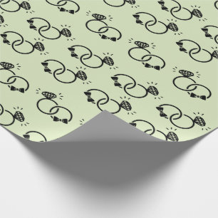 Papel De Presente Alianças de Noivado Presentes Pastel Sem Costura