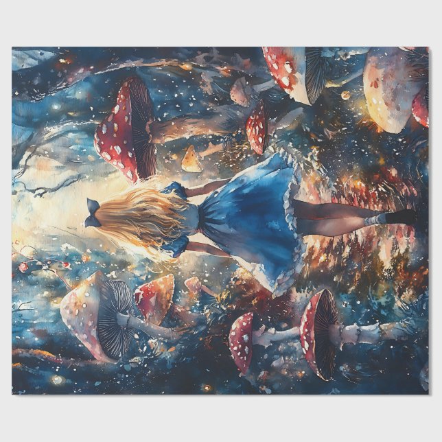Papel De Presente Alice in Wonderland Decoupage (Aberto)