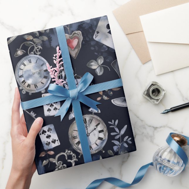 Papel De Presente Alice in Wonderland Pattern (Presentear)