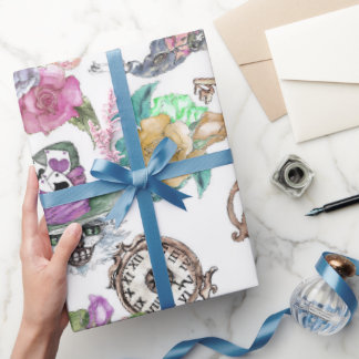 Papel De Presente Alice no País das Maravilhas