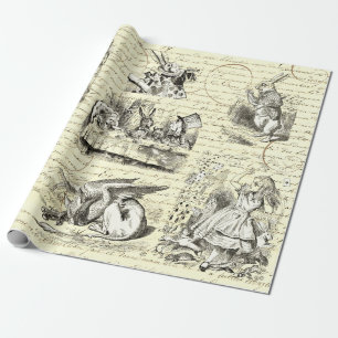 Papel De Presente Alice no País das Maravilhas