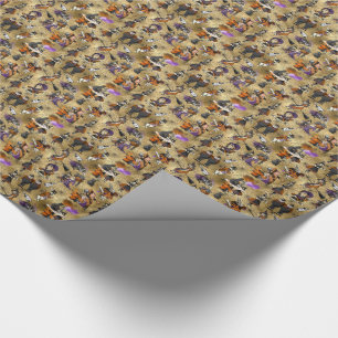 Papel De Presente Alice no País das Maravilhas no Tema das Bruxas Co