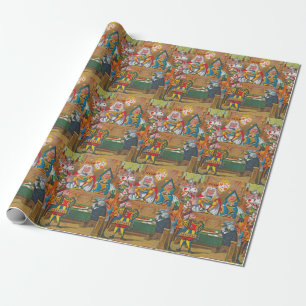 Papel De Presente Alice no País das Maravilhas - Rei e Rainha dos C