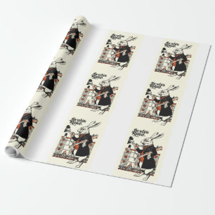 Papel De Presente Alice White Rabbit Classic Wonderland