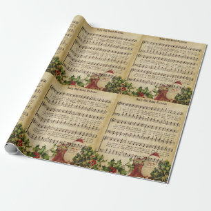 Papel De Presente Allin Cinza "RUAS JOLLY VELHAS. NICHOLAS" Vintage