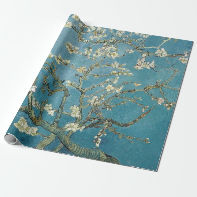 Papel De Presente Almond Blossom por Vincent Van Gogh (Desenrolado)