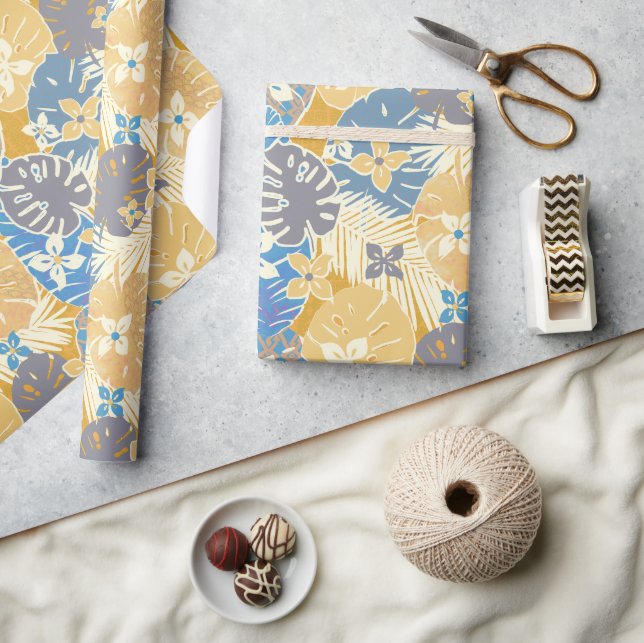 Papel De Presente Aloha Hawaiian impressão (Artesanato)