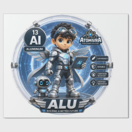 Papel De Presente Alumínio ATOMIVRA