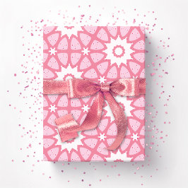 Papel De Presente Amal Star Lattice em Rosa