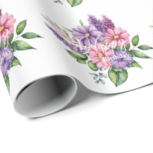 Papel De Presente Amante da Flor