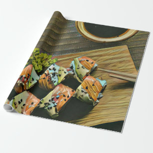Papel De Presente Amante de sushi da comida japonesa