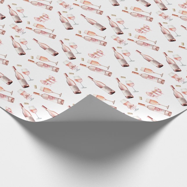 Papel De Presente Amante de Vinho Rosé (Ponta)