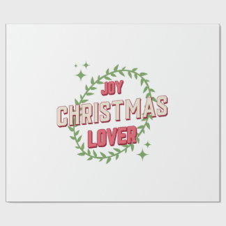 Papel De Presente Amante do Natal Alegre