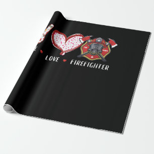 Papel De Presente Amantes de Bombeiros do Peace Love Presentes de b