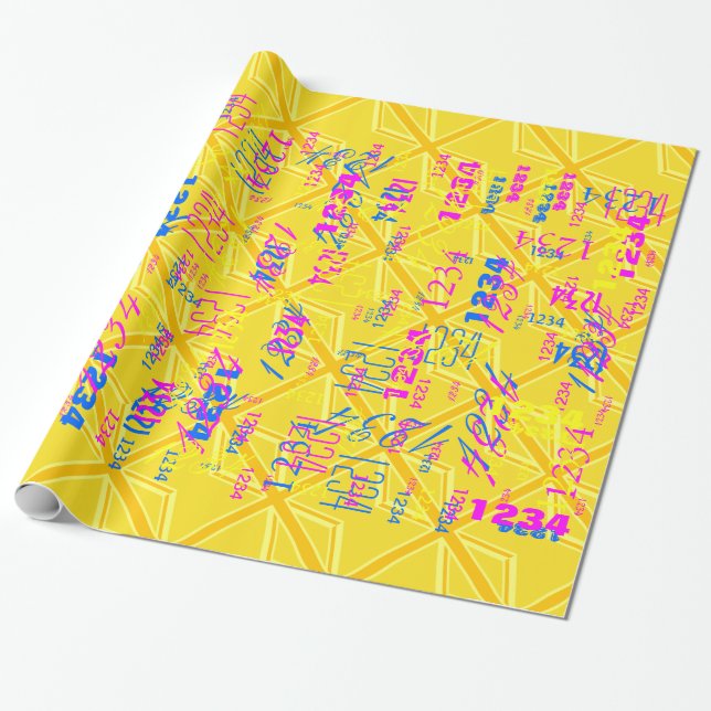 Papel De Presente Amarelo Amarelo Jack British Flag Background (Desenrolado)