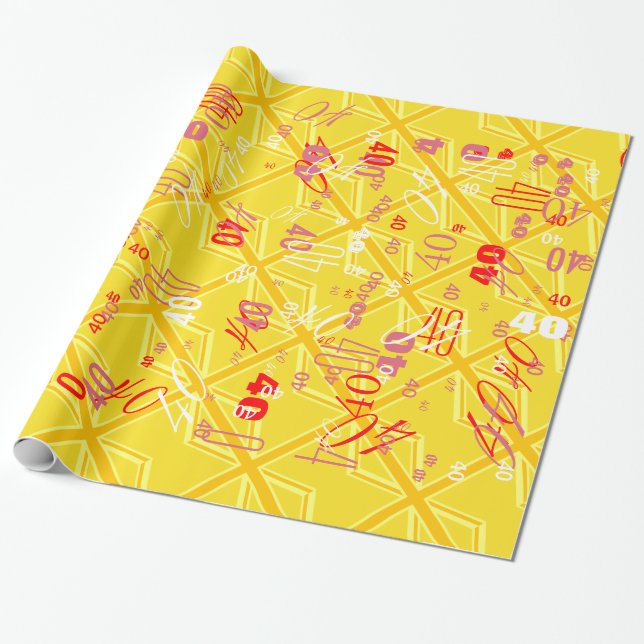 Papel De Presente Amarelo Amarelo Jack British Flag Background (Desenrolado)
