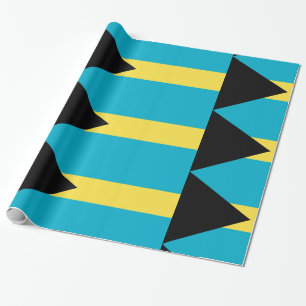 Papel De Presente Amarelo azul de Bahamas