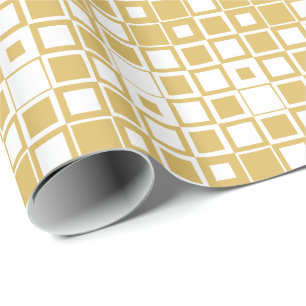 Papel De Presente Amarelo Embaçado e Quadrado Branco Dentro do Quadr