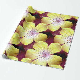 Papel De Presente Amarelo Estival....
