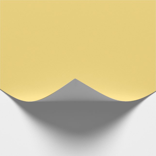 Papel De Presente Amarelo Pastel (Ponta)