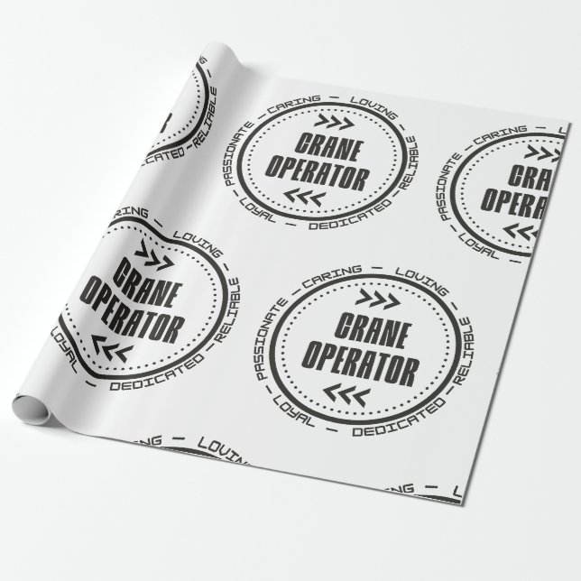 Papel De Presente Amazing Crane Operator (Desenrolado)