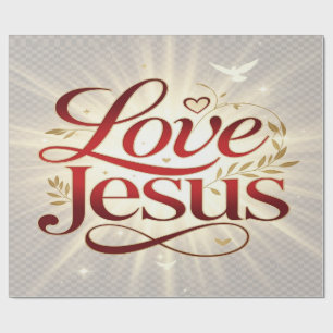 Papel De Presente Ame Jesus