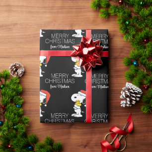 Papel De Presente Amendoins Snoopy & Woodstock Adicione seu nome