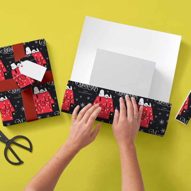 Papel De Presente Amendoins | Sonhador de férias de Snoopy (Criador carregado)