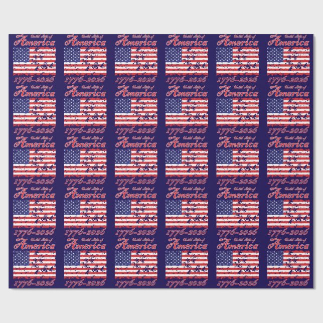 Papel De Presente America 250 (Aberto)