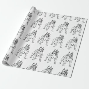 Papel De Presente American Staffordshire Terrier dog wrapping paper