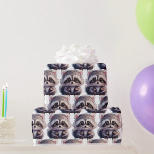Papel De Presente Amigos da floresta de animais da raça