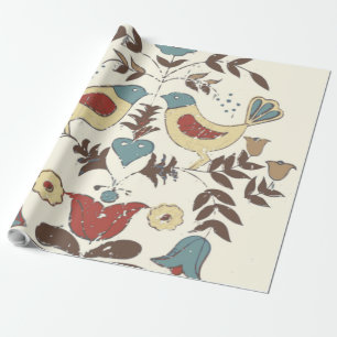 Papel De Presente Amish Hex Sinal Bird Americana da Pensilvânia Hola