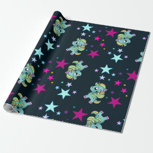 Papel De Presente Amizade mágica do Universo Cósmico Estrela
