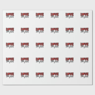 Papel De Presente Amor Como Jesus Camisa Vintage Cristã Design_1
