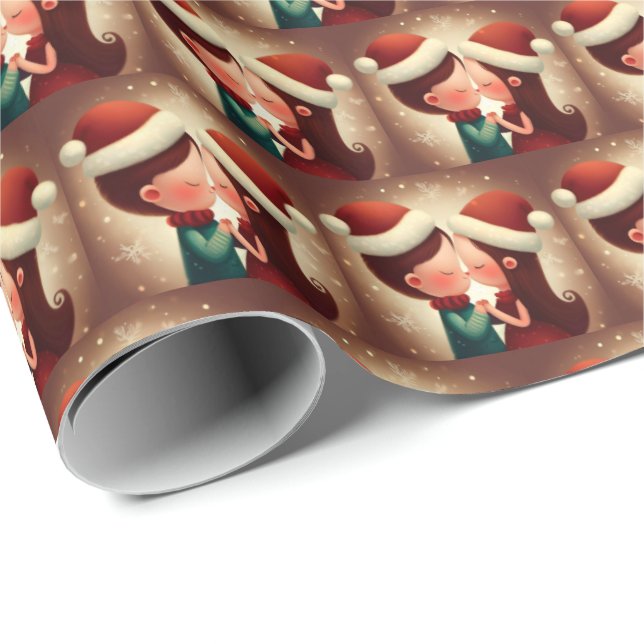 Papel De Presente Amor de Natal 2 (Ponta do rolo)