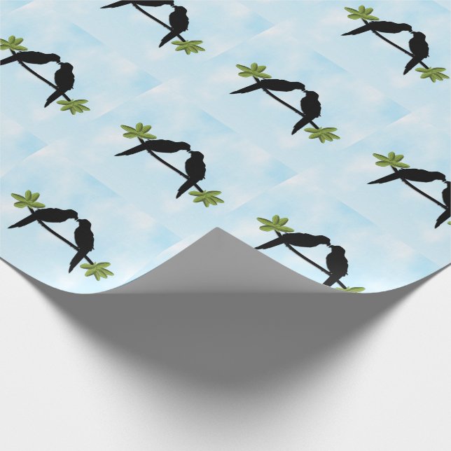 Papel De Presente Amor de Papagaio (Ponta)