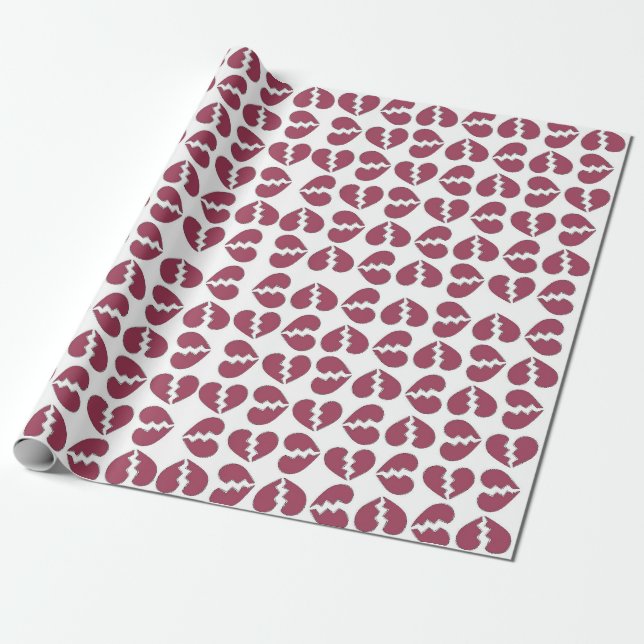 Papel De Presente Amor em peças Impressão, Design de padrão (Desenrolado)