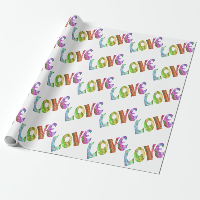PAPEL DE PRESENTE AMOR GROOVY (Desenrolado)
