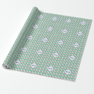 Papel De Presente AMOR Mexicano Azulejado Verde