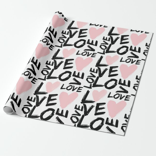 Papel De Presente Amor Moderno (Desenrolado)