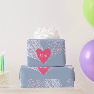 Papel De Presente Amor num Coração