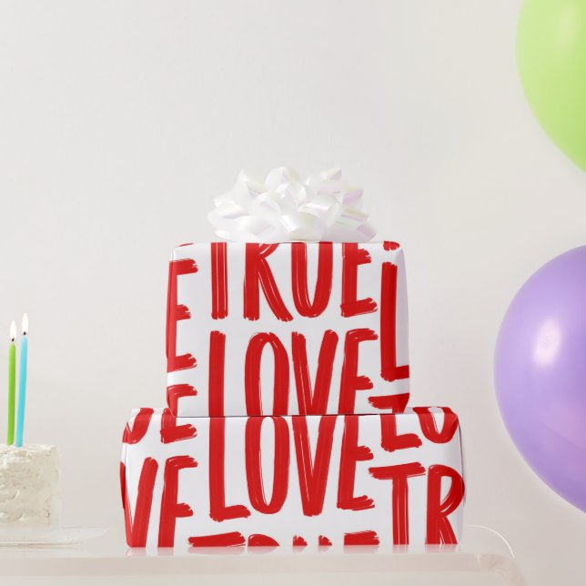 Papel De Presente Amor Para Sempre  (Presentes para festas)
