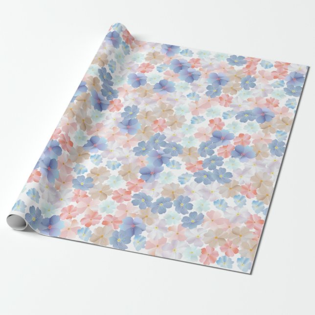 Papel De Presente Amor puro como uma Flor (Desenrolado)