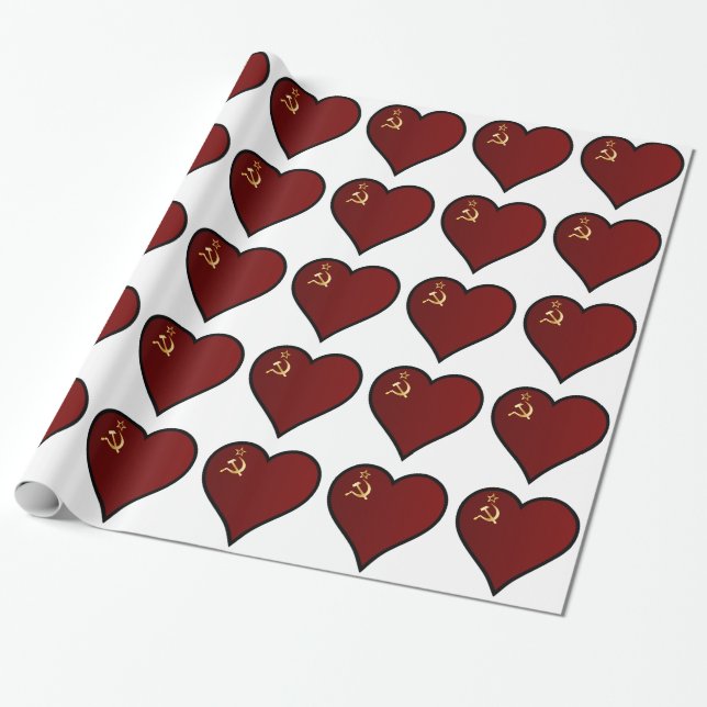 Papel De Presente Amor Rússia (Desenrolado)