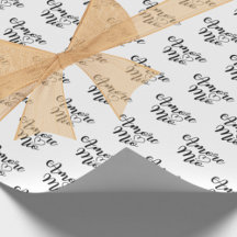 Amore Mio (Meu amor) Script Preto Chic Repetição